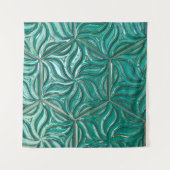 Tenture Turquoise céramique mur textureabstract, archit (Devant (Horizontal))