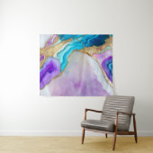 Tenture Turquoise Quartz Marble Wallpaper (En situation (horizontale))