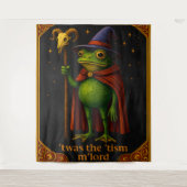 Tenture T'was The 'Tism M'Lord Frog Meme Autism Awareness (Devant)