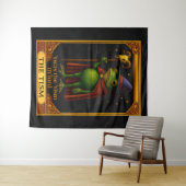 Tenture T'was The 'Tism M'Lord Frog Meme Autism Awareness (En situation (horizontale))