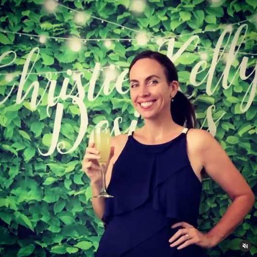 Tenture Twinkling Lights Green Wall Wedding Party