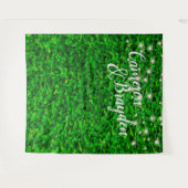 Tenture Twinkling Lights Green Wall Wedding Party (Devant (Horizontal))