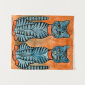Tenture Twins de Louis Wain (Devant (Horizontal))