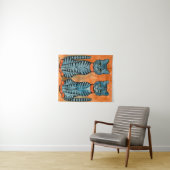 Tenture Twins de Louis Wain (En situation (horizontale))