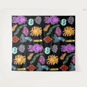 Tenture Types de bactéries (Devant (Horizontal))