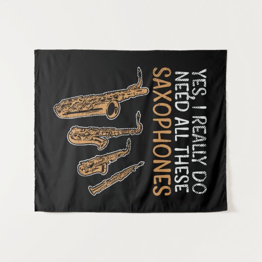 Tenture Types de saxophone (Devant (Horizontal))