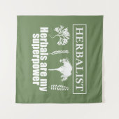 Tenture Types d'herbes herboriste (Devant (Horizontal))