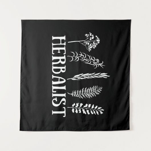 Tenture Types d'herbes médicinales herboriste (Devant (Horizontal))