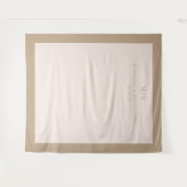 Tenture Typographie beige sophistiquée (Devant (Horizontal))
