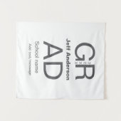 Tenture Typographie de graduation moderne simple minimale  (Devant (Horizontal))