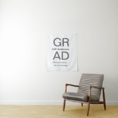 Tenture Typographie de graduation moderne simple minimale  (En situation)