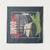 Tenture Typographie de Rome : Poster Tour Eiffel. (Devant (Horizontal))