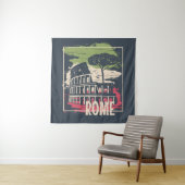 Tenture Typographie de Rome : Poster Tour Eiffel. (En situation)