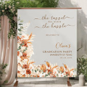 Tenture Typographie Élégante Aquarelle Diplômé