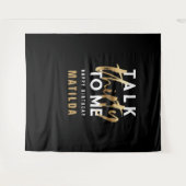 Tenture Typographie minimale moderne or script 30 ans (Devant (Horizontal))