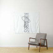 Tenture Typographie moderne, simple, cool des comptes de b (En situation (horizontale))