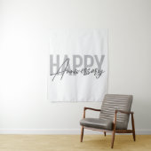 Tenture Typographie moderne, simple, cool Joyeux anniversa (En situation)