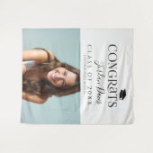 Tenture Typographie Noire Moderne Photo Party (Devant (Horizontal))