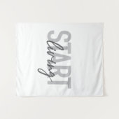 Tenture Typographie urbaine moderne, simple et cool Commen (Devant (Horizontal))