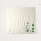 Tenture Typographie verte élégante (Devant (Horizontal))