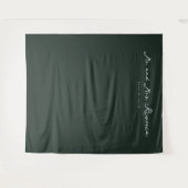 Tenture Typographie verte élégante (Devant (Horizontal))