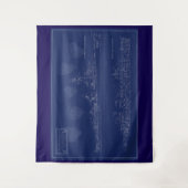 Tenture U.S.S. The Sullivans Fine Art Blueprint (Devant)