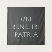 Tenture Ubi bene ibi patria (Devant)