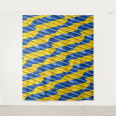 Tenture Ukraine bleue et jaune Inspiration de la paix anti (Devant)
