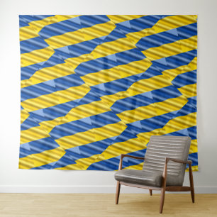 Tenture Ukraine bleue et jaune Inspiration de la paix anti
