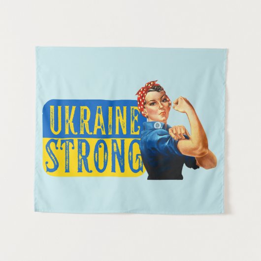 Tenture Ukraine Rosie forte le Riveter (Devant (Horizontal))