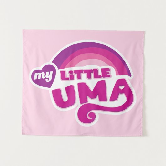 Tenture UmaMusume : Mon petit Uma (Devant (Horizontal))