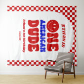 Tenture Un Américain 4 juillet 1er anniversaire (En situation (horizontale))