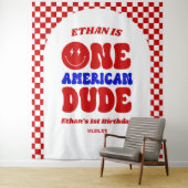 Tenture Un Américain 4 juillet 1er anniversaire (En situation)