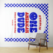 Tenture Un Américain 4 juillet 1er anniversaire (En situation (horizontale))