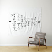 Tenture Un an d'anniversaire de mariage (En situation (horizontale))