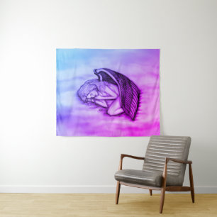 Tenture Un Ange endormi sur les nuages des cieux