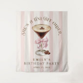 Tenture Un anniversaire Espresso Martini un tout petit peu (Devant)