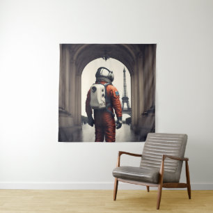 Tenture Un astronaute à Paris
