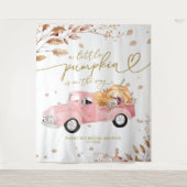 Tenture Un Baby shower D'Automne Un Peu Citrouille (Devant)