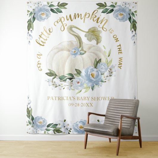 Tenture Un Baby shower D'Automne Un Peu Citrouille (En situation)
