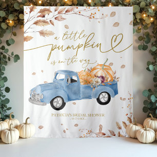 Tenture Un Baby shower D'Automne Un Peu Citrouille