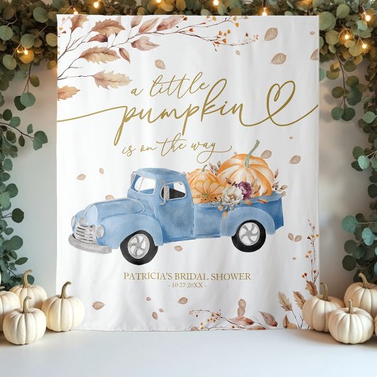 Tenture Un Baby shower D'Automne Un Peu Citrouille