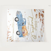 Tenture Un Baby shower D'Automne Un Peu Citrouille (Devant (Horizontal))