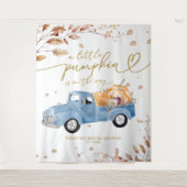 Tenture Un Baby shower D'Automne Un Peu Citrouille (Devant)