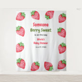 Tenture Un Baby shower de fraise doux Berry (Devant)