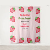 Tenture Un Baby shower de fraise doux Berry (Devant)