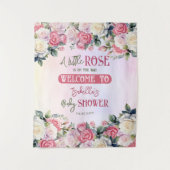 Tenture Un Baby shower Floral Un Petit Rose (Devant)
