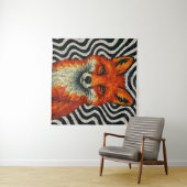 Tenture Un beau renard rouge (En situation (horizontale))