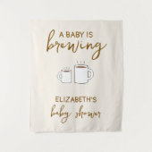 Tenture Un bébé brasse du Baby shower (Devant)