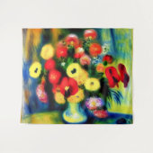 Tenture Un bouquet de fleurs dans un vase. (Devant (Horizontal))